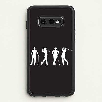 Golf Silhouettes  - Golf Phone Case for Galaxy S10e