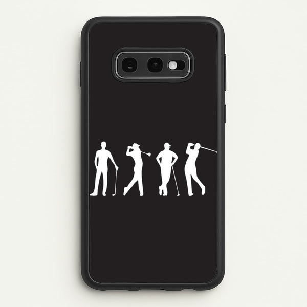 Golf Silhouettes  - Golf Phone Case for Galaxy S10e
