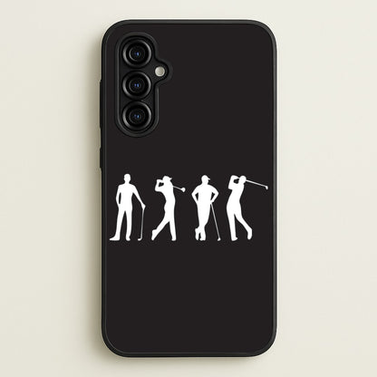 Golf Silhouettes  - Golf Phone Case for Galaxy A54
