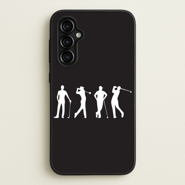 Golf Silhouettes  - Golf Phone Case for Galaxy A54