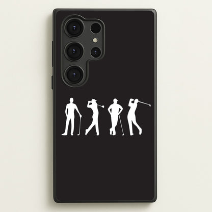 Golf Silhouettes  - Golf Phone Case for Galaxy S25 Ultra