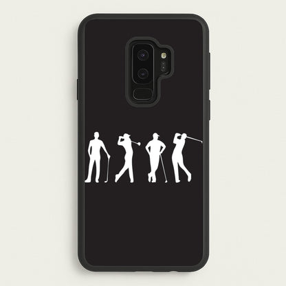 Golf Silhouettes  - Golf Phone Case for Galaxy S9 Plus