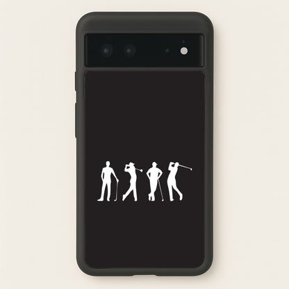 Golf Silhouettes  - Golf Phone Case for Google Pixel 6