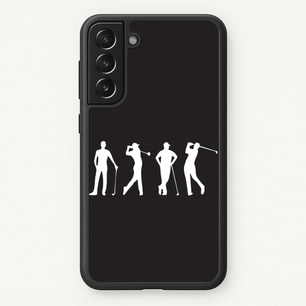 Golf Silhouettes  - Golf Phone Case for Galaxy S21FE