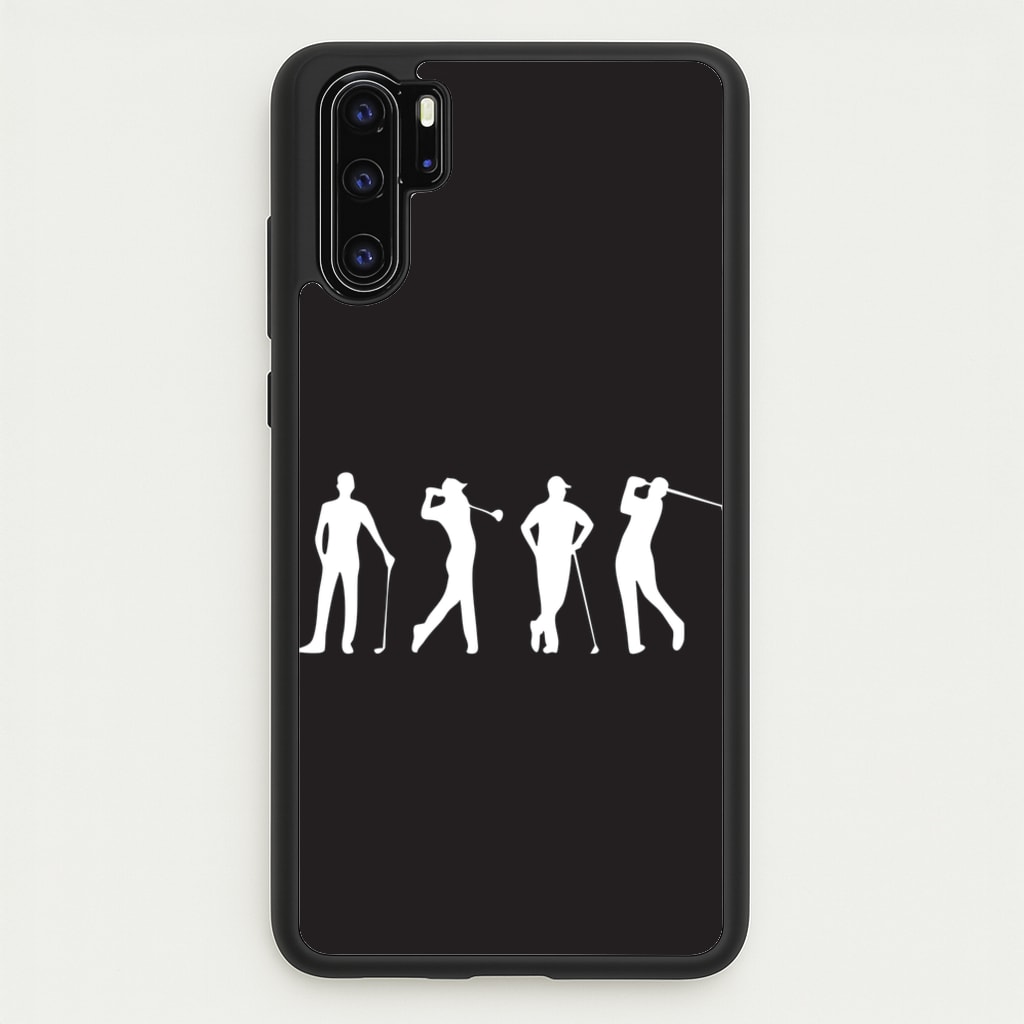 Golf Silhouettes  - Golf Phone Case for Huawei P30 Pro