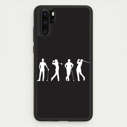 Golf Silhouettes  - Golf Phone Case for Huawei P30 Pro