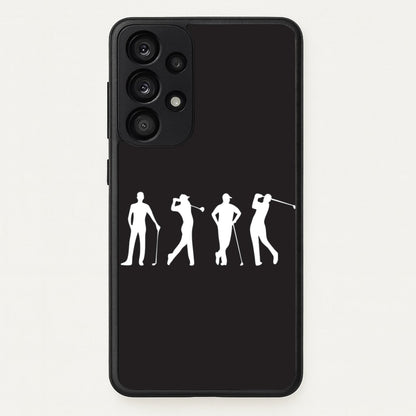 Golf Silhouettes  - Golf Phone Case for Galaxy A33