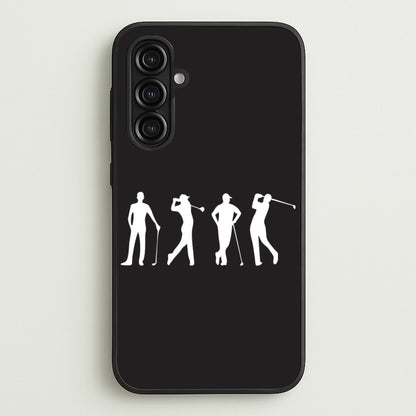 Golf Silhouettes  - Golf Phone Case for Galaxy A16