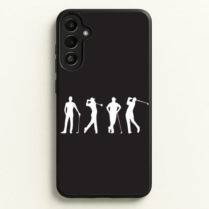 Golf Silhouettes  - Golf Phone Case for Galaxy A36