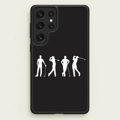 Golf Silhouettes  - Golf Phone Case for Galaxy S23 Ultra