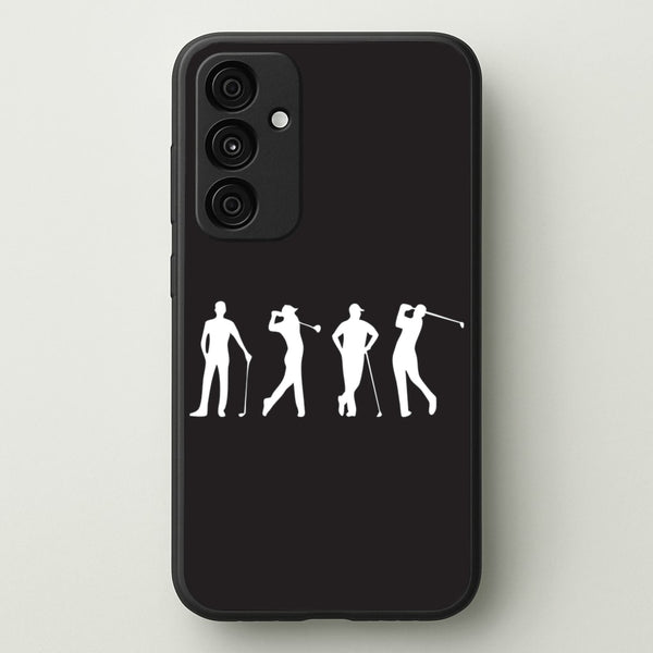 Golf Silhouettes  - Golf Phone Case for Galaxy A55