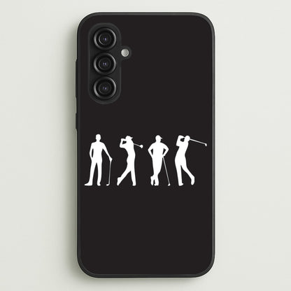 Golf Silhouettes  - Golf Phone Case for Galaxy S23FE
