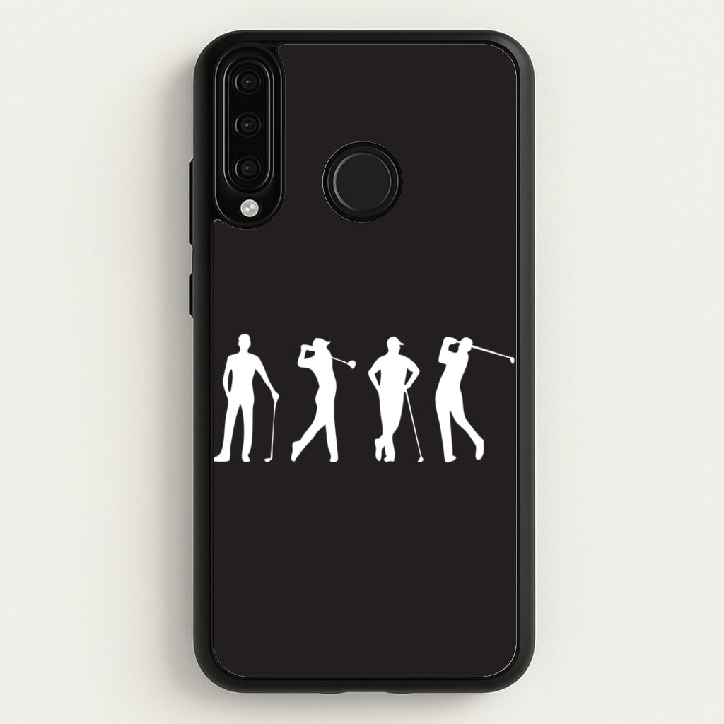 Golf Silhouettes  - Golf Phone Case for Huawei P30 Lite