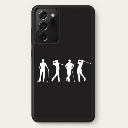 Golf Silhouettes  - Golf Phone Case for Galaxy Note 20 Ultra