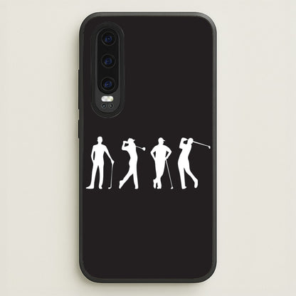 Golf Silhouettes  - Golf Phone Case for Huawei P30