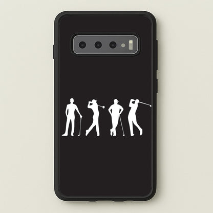 Golf Silhouettes  - Golf Phone Case for Galaxy S10