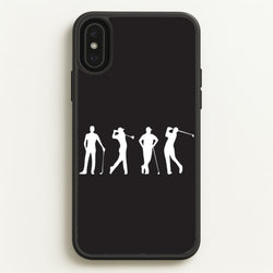 Golf Silhouettes  - Golf Phone Case for iPhone XS Max