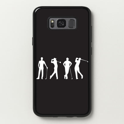 Golf Silhouettes  - Golf Phone Case for Galaxy S8