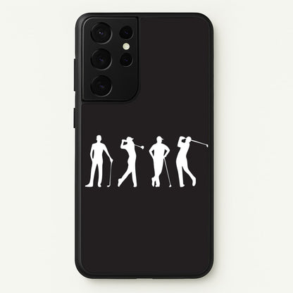 Golf Silhouettes  - Golf Phone Case for Galaxy S21 Ultra
