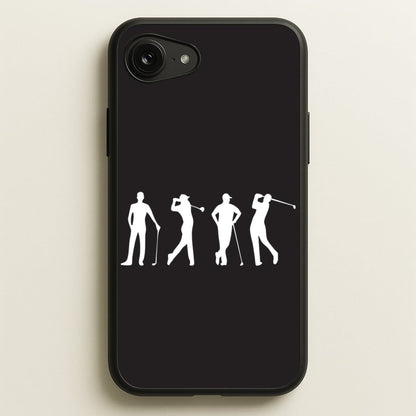 Golf Silhouettes  - Golf Phone Case for iPhone 16e