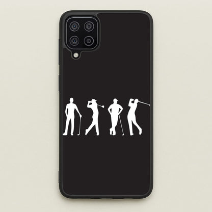 Golf Silhouettes  - Golf Phone Case for Galaxy A12
