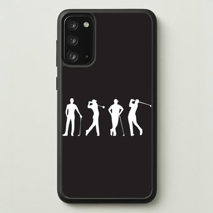 Golf Silhouettes  - Golf Phone Case for Galaxy Note 20