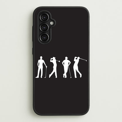 Golf Silhouettes  - Golf Phone Case for Galaxy A14