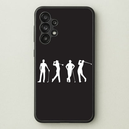 Golf Silhouettes  - Golf Phone Case for Galaxy A13