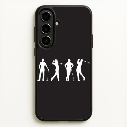 Golf Silhouettes  - Golf Phone Case for Galaxy A56