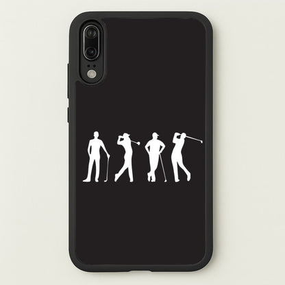 Golf Silhouettes  - Golf Phone Case for Huawei P20