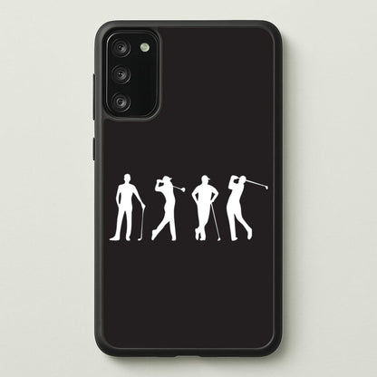 Golf Silhouettes  - Golf Phone Case for Galaxy A41