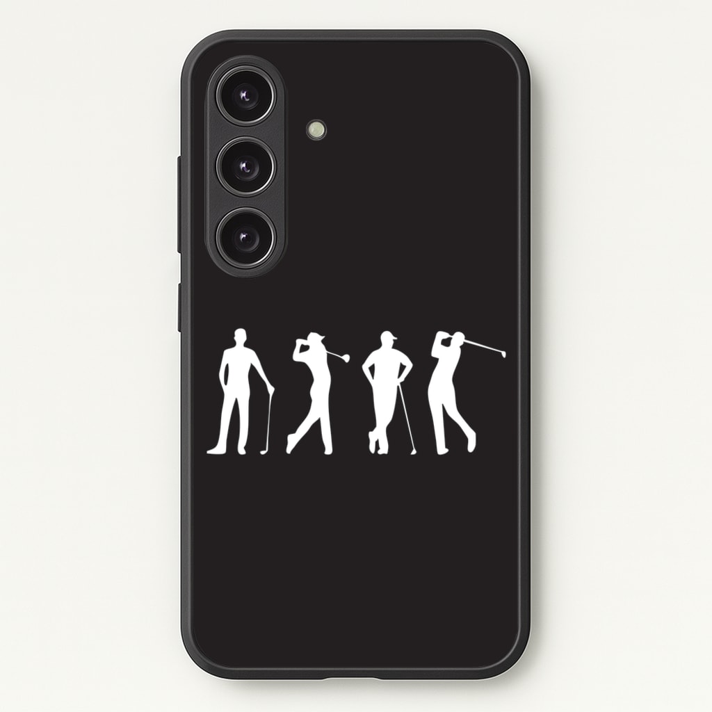 Golf Silhouettes  - Golf Phone Case for Galaxy S25