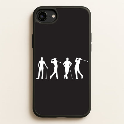 Golf Silhouettes  - Golf Phone Case for iPhone 6 / 7 / 8 / SE