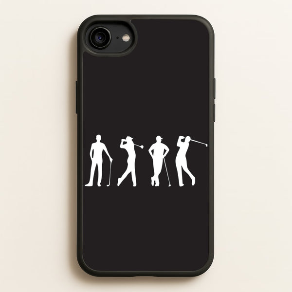 Golf Silhouettes  - Golf Phone Case for iPhone 6 / 7 / 8 / SE