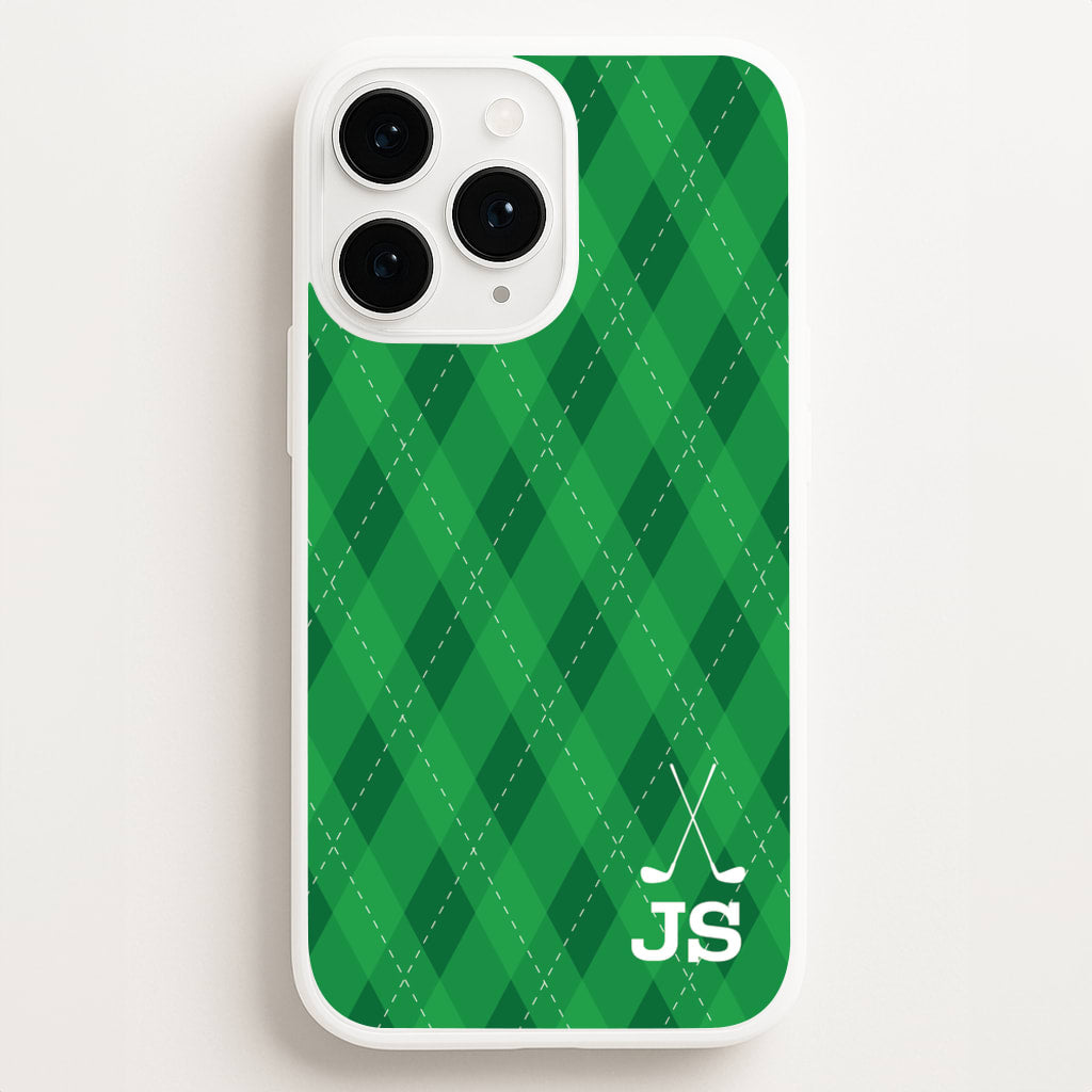 Personalised Golf Pattern Phone Case