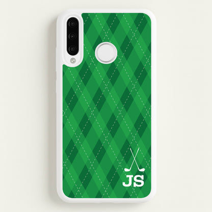 Personalised Golf Pattern  - Golf Phone Case for Huawei P30 Lite