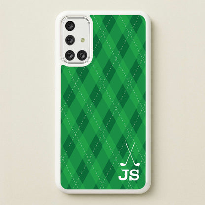 Personalised Golf Pattern  - Golf Phone Case for Galaxy A71