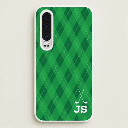 Personalised Golf Pattern  - Golf Phone Case for Huawei P30