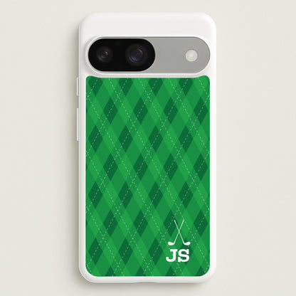 Personalised Golf Pattern  - Golf Phone Case for Google Pixel 9 / 9 Pro