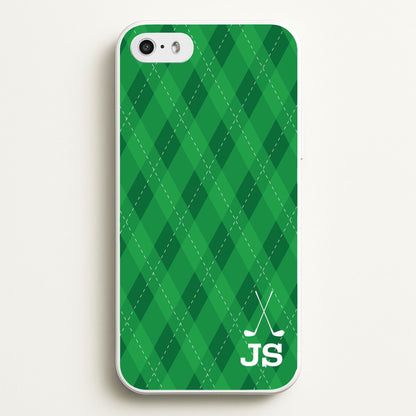Personalised Golf Pattern  - Golf Phone Case for iPhone 5 / 5s / SE 2016