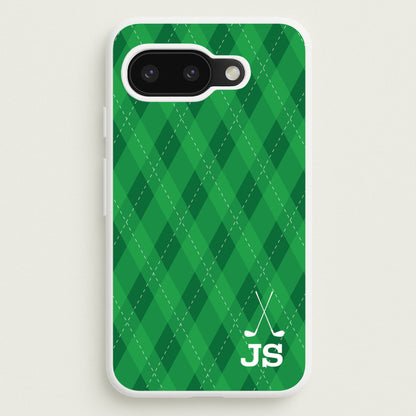Personalised Golf Pattern  - Golf Phone Case for Google Pixel 9a