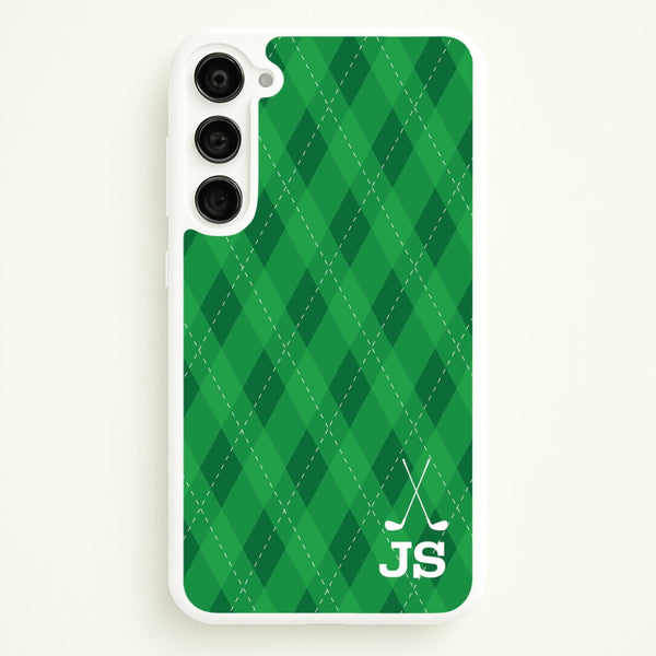 Personalised Golf Pattern  - Golf Phone Case for Galaxy S23 Plus