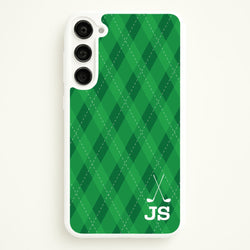 Personalised Golf Pattern  - Golf Phone Case for Galaxy S23