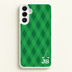 Personalised Golf Pattern  - Golf Phone Case for Galaxy A34