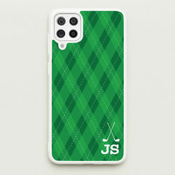 Personalised Golf Pattern  - Golf Phone Case for Galaxy A12