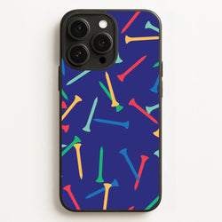 Golf Tees Pattern  - Golf Phone Case for iPhone 16 Pro Max