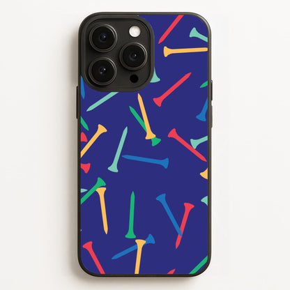 Golf Tees Pattern  - Golf Phone Case for iPhone 16 Pro Max