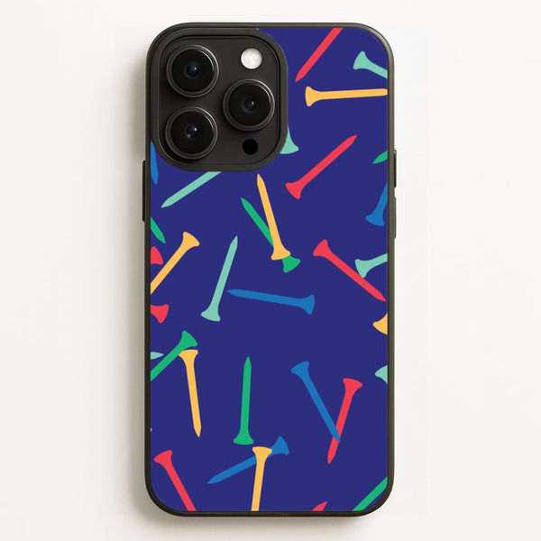 Golf Tees Pattern  - Golf Phone Case for iPhone 16 Pro Max