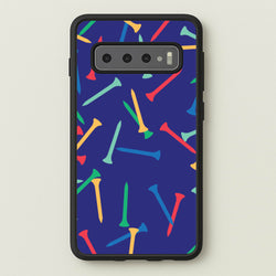 Golf Tees Pattern  - Golf Phone Case for Galaxy S10 Plus