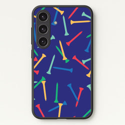 Golf Tees Pattern  - Golf Phone Case for Galaxy S25 Plus